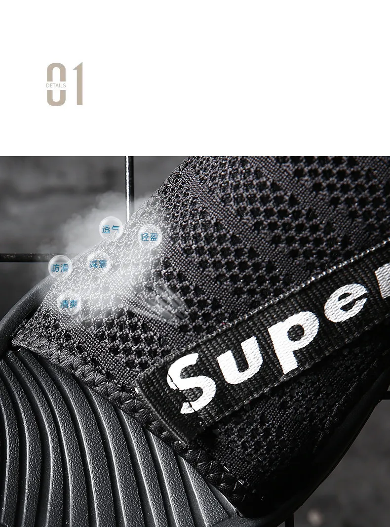 Summer Men's Sandals Beach Shoes Breathable Casual Beach Shoes Lightweight Soft Bottom Outdoor Sandals Breathable Men Sandals (4)