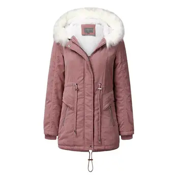 

E 2020 New Parkas Female Women Winter Coat Thickening Cotton Winter Jacket Fashion Womens Outwear Parkas for Women Winter