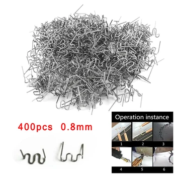 

0.8mm Welding Nail For Car Bumper Flat Stapler Repair Wave 400pcs Durable High Quality