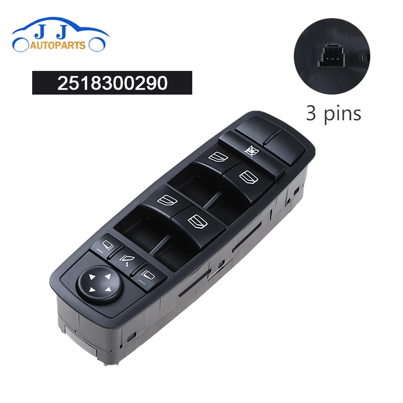2518300290 мастер Мощность переключатель окна A2518300290 A 251 830 02 90 для Mercedes W164 GL320 GL350 GL450 ML320 ML350 ML450 ML500 R
