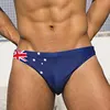 AUS UK US Flag Mens Swim Briefs Sexy Hot Gay Mens Swimwear Bikini Swimming Trunks Youth Boy Swimsuit Bathing Suit Tanga 2022 New ► Photo 1/6