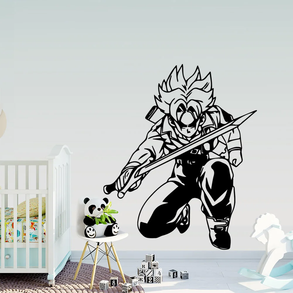 Драконий жемчуг, наклейка на стену, Wukong, крутая наклейка s для мальчиков, для спальни, детской комнаты, наклейка для домашнего декора