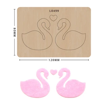 

SMVAUON 2020 new wooden Cutting Dies Scrapbooking beautiful Swan Die Cuts Card Making Decorative Craft