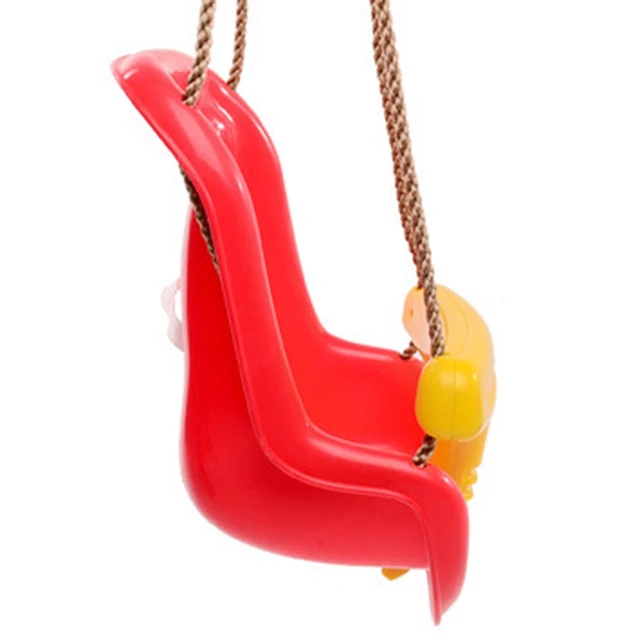 3 in 1 Indoor and Outdoor Children's Safety and Health Swing Children Toys Baby Seat Swing High Back PE Plastic Basket Fun Game 2