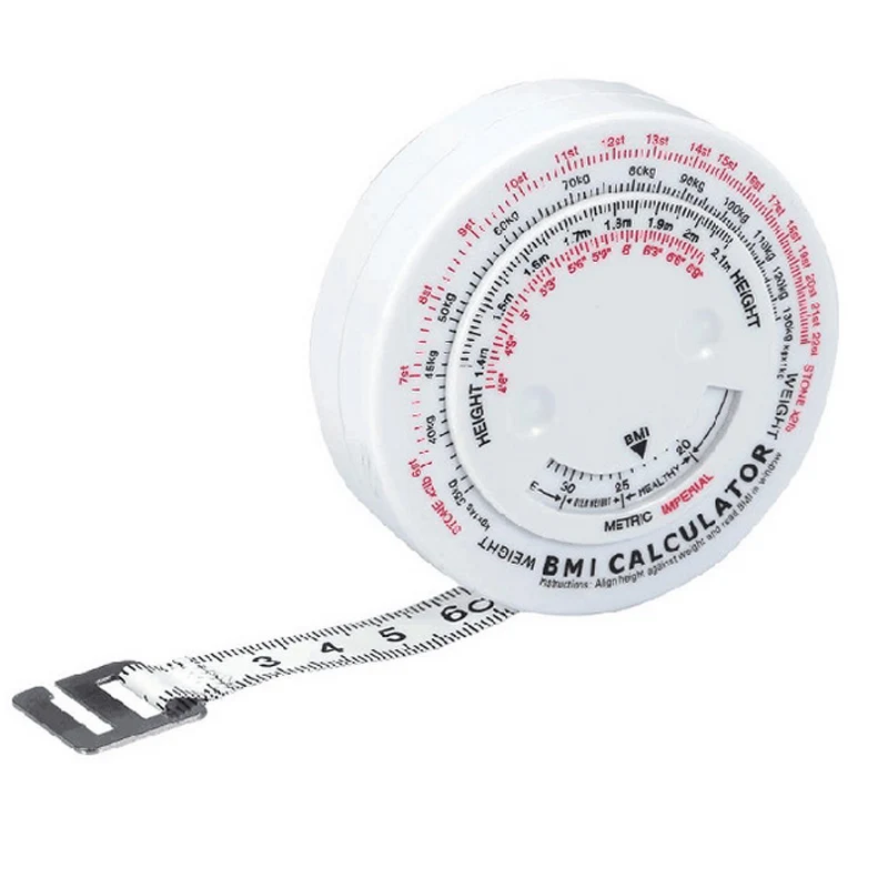 

1pcs 150cm BMI Body Mass Index Retractable Tape For Diet Weight Loss Tape Measure & Calculator Keep Your Beauty Body Ruler