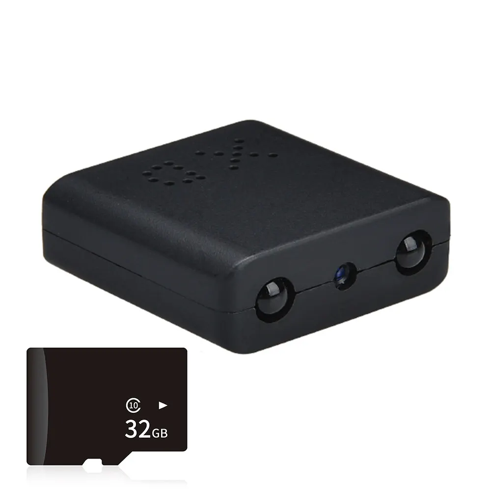 With 32G Card XD IR-CUT мини-камера Маленькая 1080P Full HD видеокамера инфракрасного ночного видения микро-камера с детектором движения DV - Цвет: With 32G Card