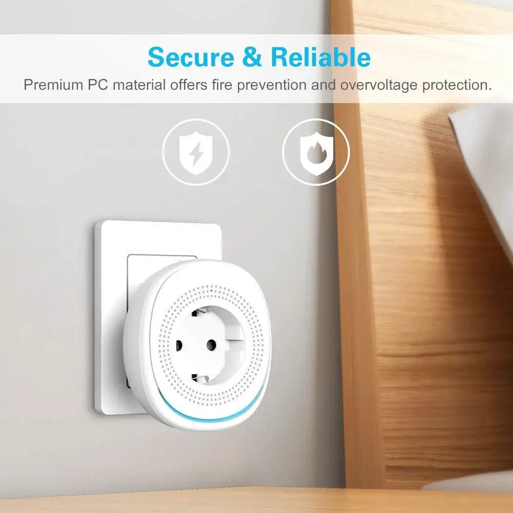 Европейская розетка с двумя USB портами со светодиодной подсветкой Wi Fi