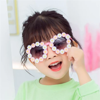 

2020 Children Little Daisy Sunglasses Kids Fashion Luxury Brand Cute Sun Glasses Girls Boys Round Flower Eyewear