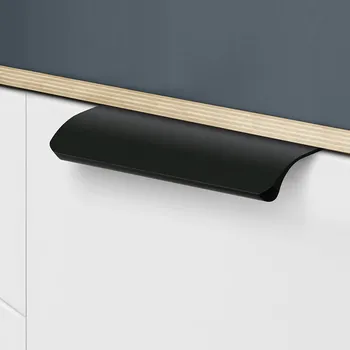KKFING 1PC Modern Hidden Cabinet Handles Aluminum Kitchen Cupboard Pulls Drawer Knobs Bedroom Door Furniture Handle Hardware