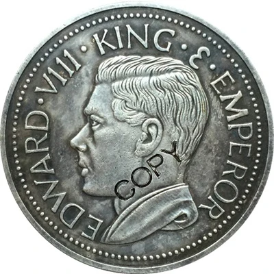 1936 Новая Гвинея 1 Корона (Эдвард VIII) копия монет 38 мм | Дом и сад