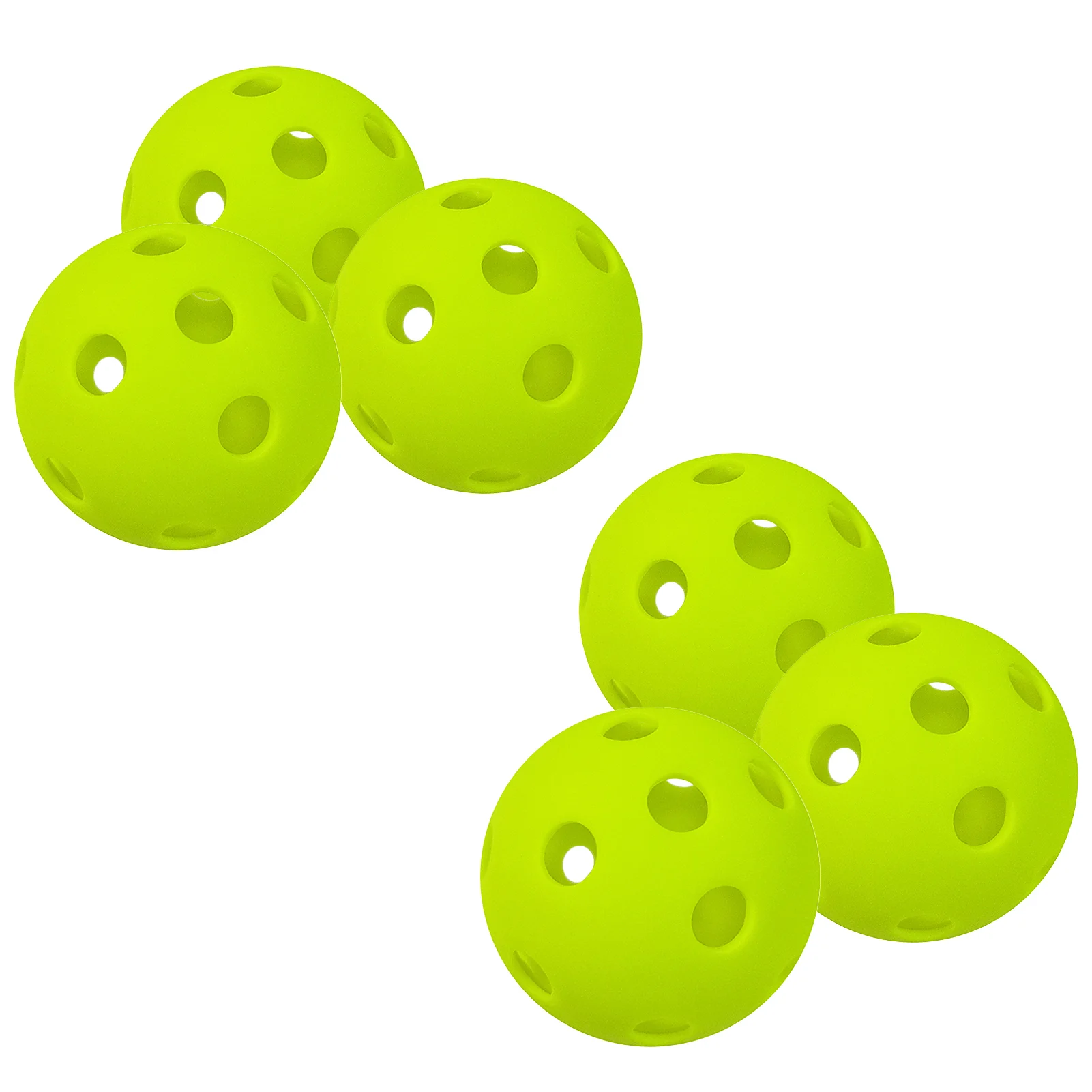 Indoor Pickleball Balls Paddle Ball 26 Holes Pickleball Sport Training Practice Plastic Airflow Hollow Balls