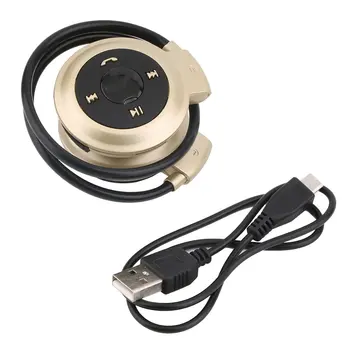 

Wireless Bluetooth Stereo Headset Headphone Earphone 503 TF Card Sports Neckband Elastic Folded Headset Earphone Drop Shipping