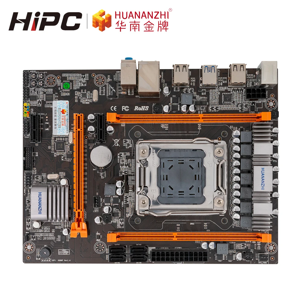 Huanan Zhi X79-4M материнская плата для Intel X79 LGA 2011 DDR3 32 Гб SATA2 USB2.0 M-ATX LGA2011 материнская плата