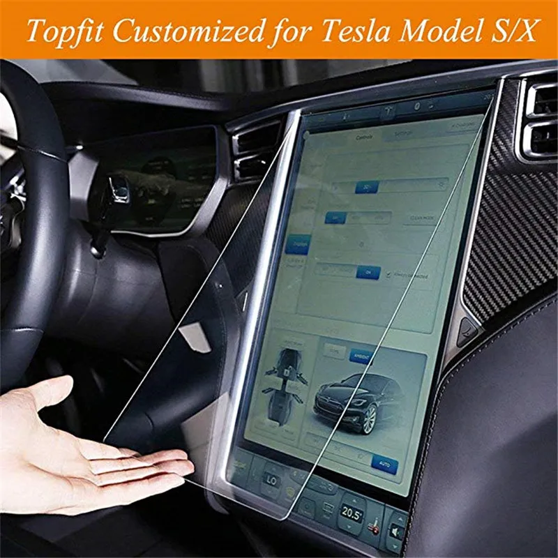 Защитная пленка для сенсорного экрана автомобильной навигации Tesla Model X S 17