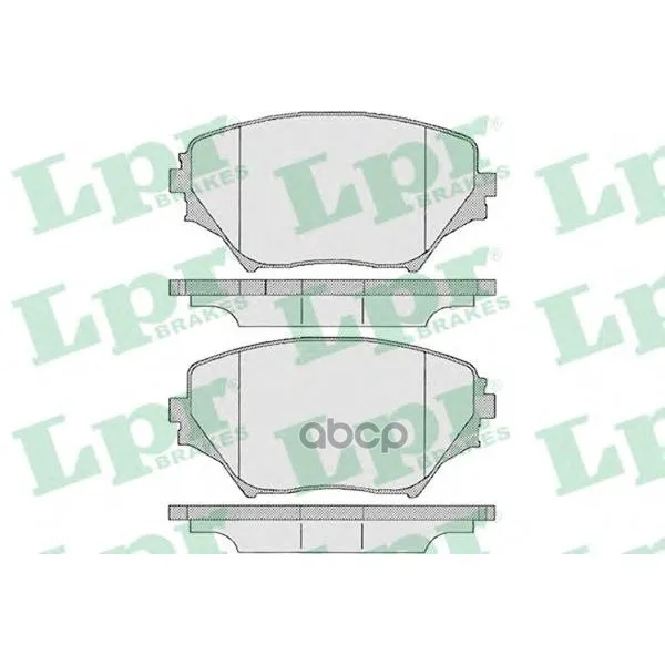 Колодки Тормозные Toyota Rav4 Ii 00-06 Передние Lpr 05p958 Lpr арт. 05P958