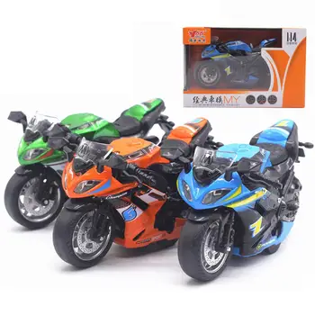 

1/14 Simulation Motorcycle Pull Back Model with LED Music Learning Kids Toy