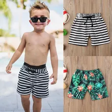 Шорты для девочек и мальчиков; Детские шорты для маленьких мальчиков; пляжные шорты в полоску; летняя пляжная одежда; короткие брюки; HOOLER