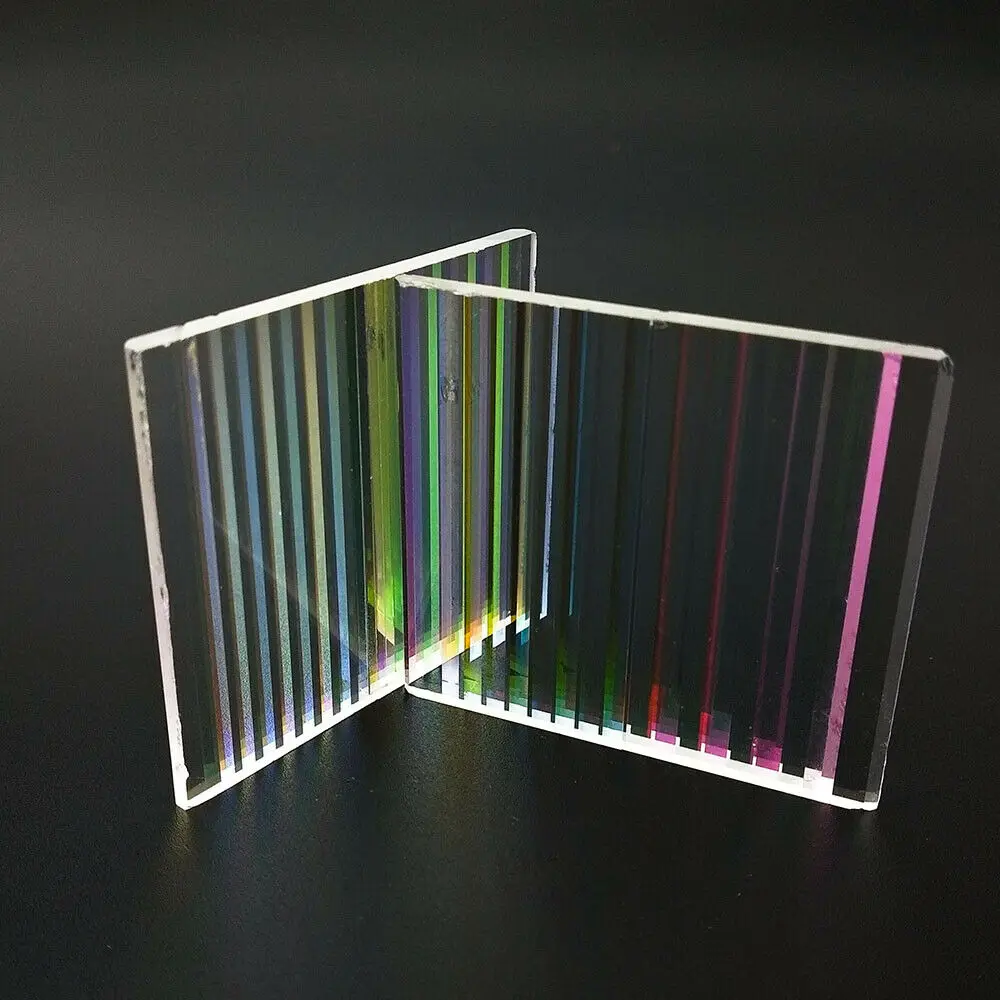10pcs Defective Slim Prism PBS Decorative Prism Physics Light Research Glass 