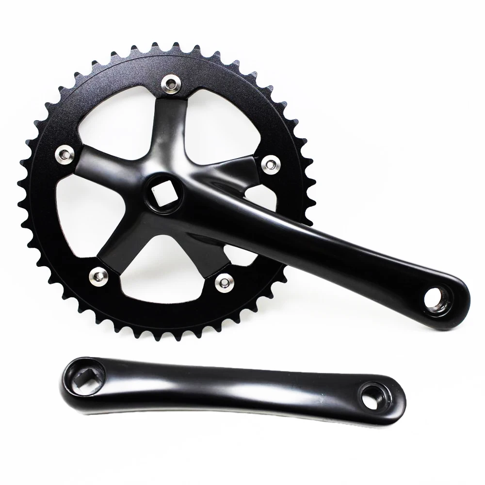 Alloy Chainwheel Set 52T x 175mm Black Titanium