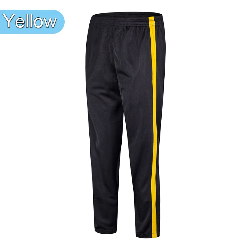 Pantalones deporte Толстовка chandal Тощий Штаны Футбол обучение Штаны мужские мягкие тренировочные Штаны мужские спортивные мужские брюки - Цвет: Yellow