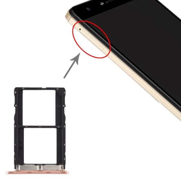 Для Tenco Spark Plus K9 лоток для sim-карты+ лоток для sim-карты запасные части для мобильного телефона - Цвет: Золотой