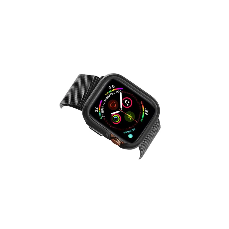 Бампер из алюминиевого сплава защитный чехол для Apple Watch 5 TPU+ роскошный металлический протектор для iWatch 4 аксессуары для умных часов 44 40 мм