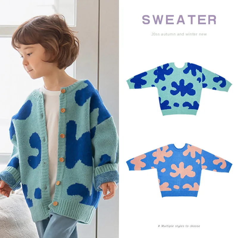 

Korean Children's Wear 20 Autumn / Winter Boys and Girls Knitted Cardigan