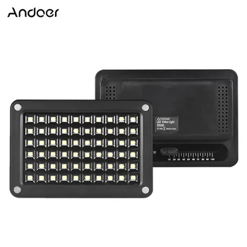 

Andoer S9560 60pcs LEDs Mini LED Video Light Lamp Panel 95+ 5500K Color Temperature for Canon Nikon Sony DSLR Camera Camcorder
