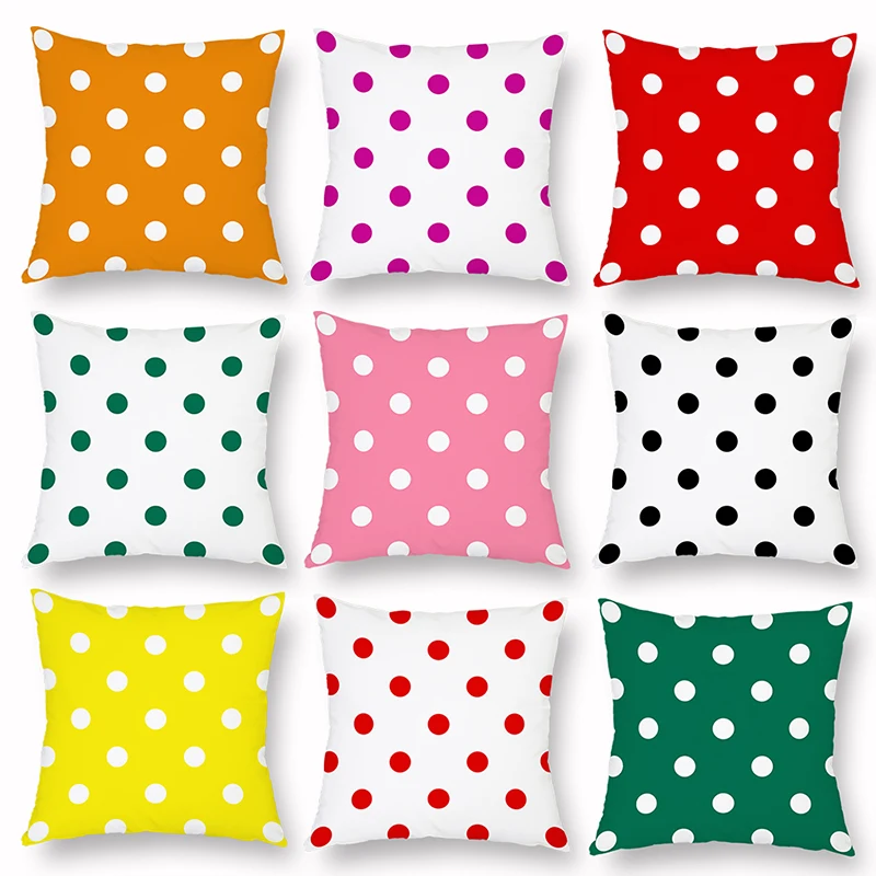 Cushion Cover Dots Home Decor Pillowcases for Pillows Interior Bedroom Housewares Nordic Personalized Gift in The Car Pear Chair | Дом и сад