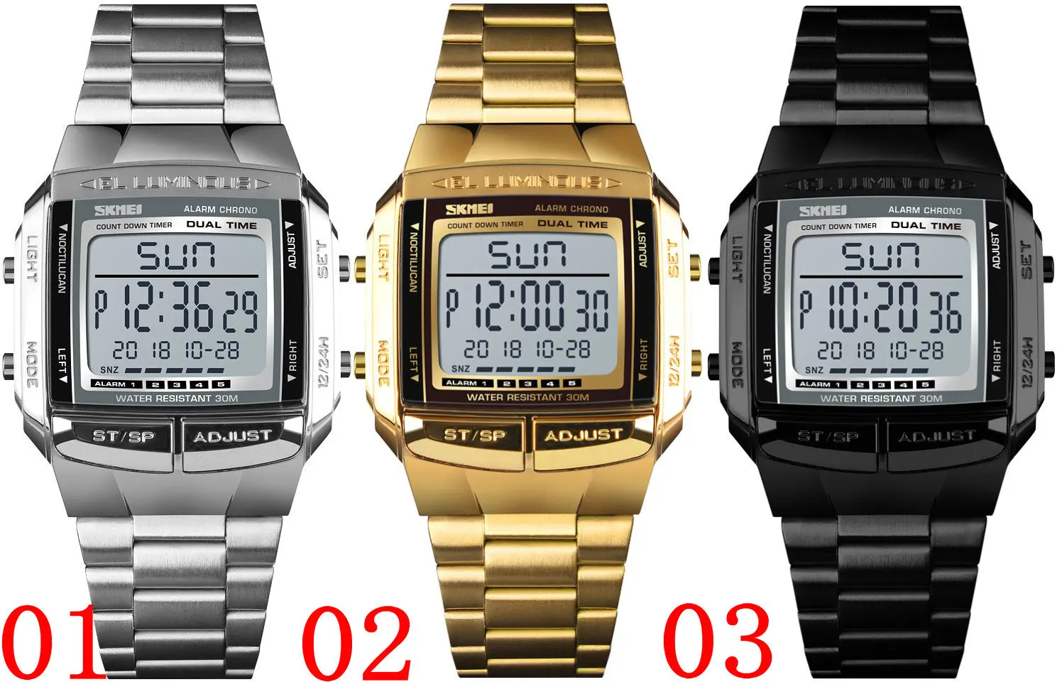 Skmei 1381 мужские электронные часы, японские мужские спортивные часы с Т-образным ремешком, Ночной светильник, будильник, хронометраж