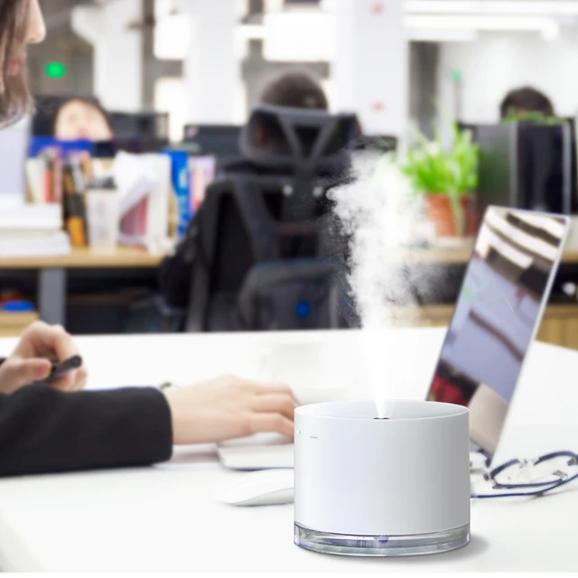 Humidificador de aire portátil con Usb, difusor eléctrico inalámbrico recargable, fabricante de niebla, lámpara de noche, purificación para el hogar 4