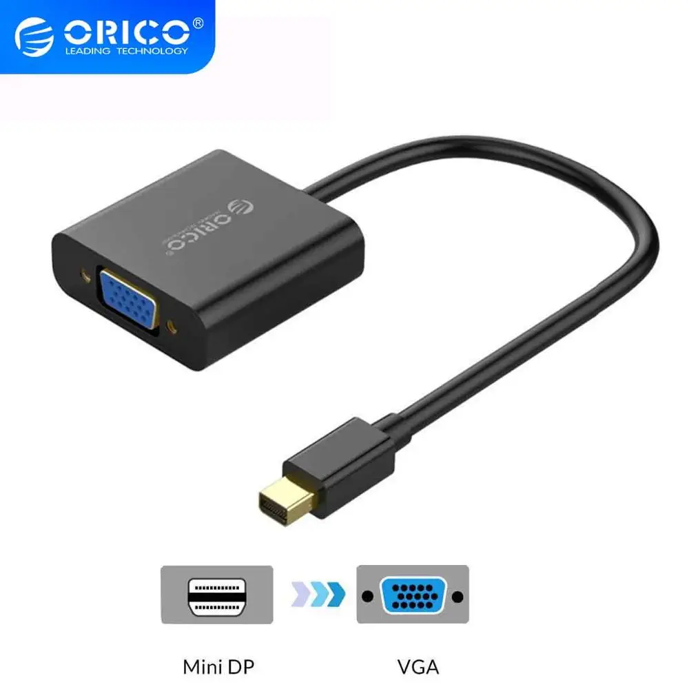 Адаптер ORICO Mini Displayport DP к VGA/DVI/HDMI односторонний HD видео адаптер кабель для Mac Macbook Pro