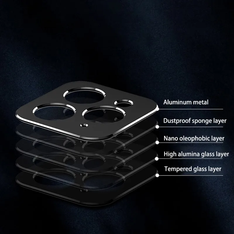 For IPhone11pro/promax Lens Cover Scratch-resistant Dustproof Titanium Alloy Protection Ring Lens Cap