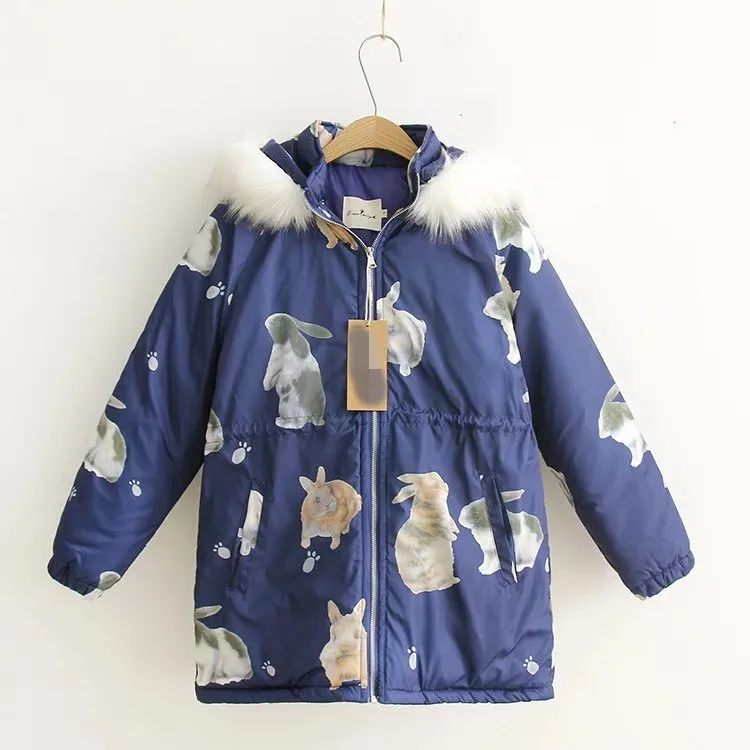 

2019 Spring New Style Rabbit Printed Cotton Coat AliExpress EBay
