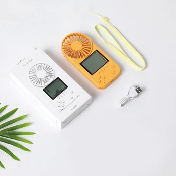 

Handheld Game Console Fan USB Mini Rechargeable Small Fan Mute Hanging Neck Fan