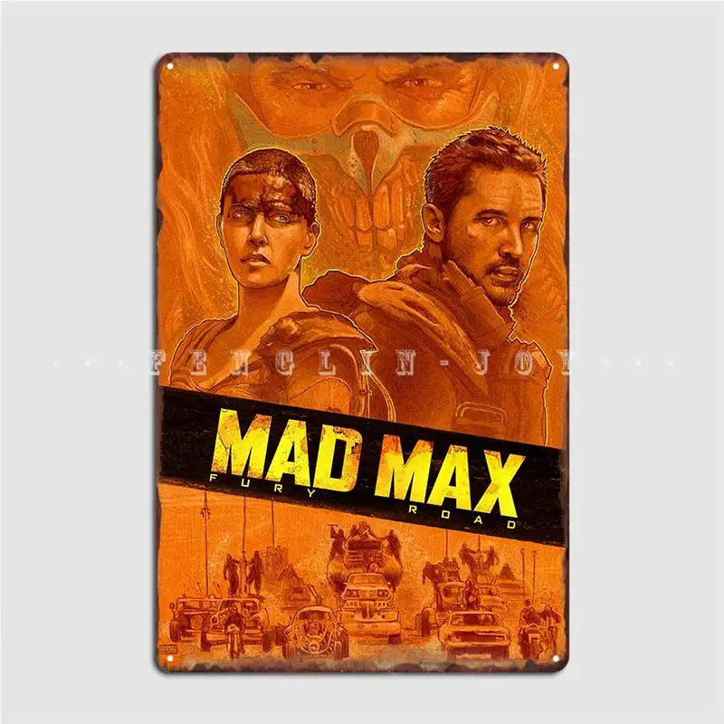 

Металлический плакат с надписью «Mad Max Fury Road», 2015