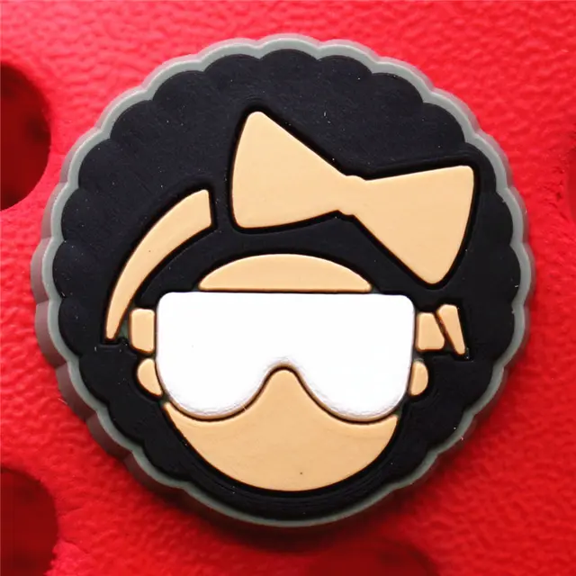 Crock Charms Accessories Custom Cartoon Cute PVC Shoe Croc Buttons Sandals Charms Black Lives Dope Father Portrait Free Shipping U207-i