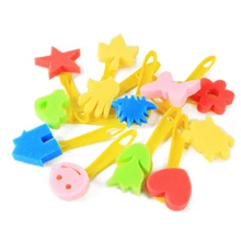 12 шт Поролоновый набор кистей для рисования DIY инструменты для рисования для детей, детей, студентов, домашних детских садов, школьных классов