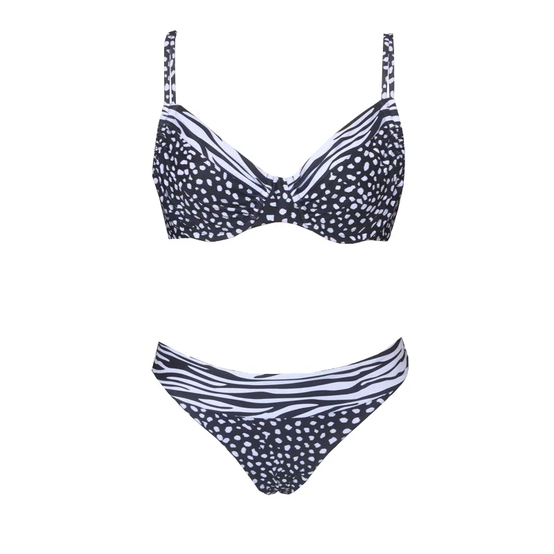 New Bikini Polka Dot Ladies Bikini Rope Bikini Swimsuit Bikini Set Female Push Up Swimsuit Digital Print Polka Dot Swimsuit Beach Wear_1