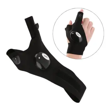 

Survival Camping Hiking Sport Cycling Gloves LED Flashlight Torch Lamp QT