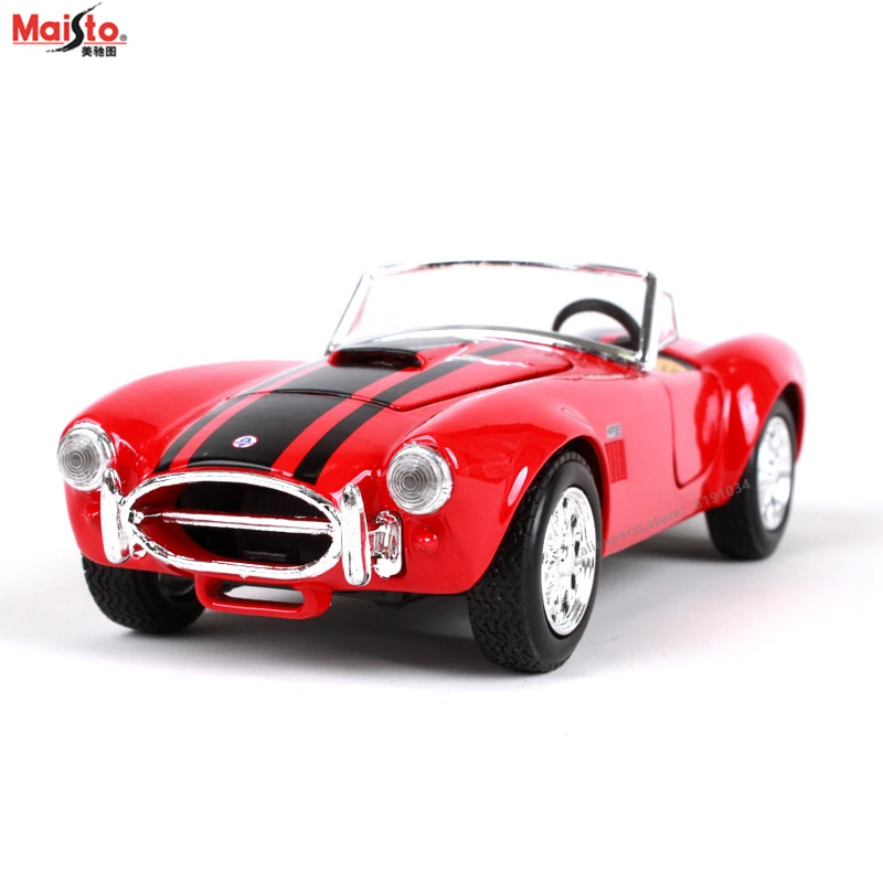 Гоночная трансформерная модель автомобиля Maisto 1:24 1965 Shelby Cobra из сплава украшение