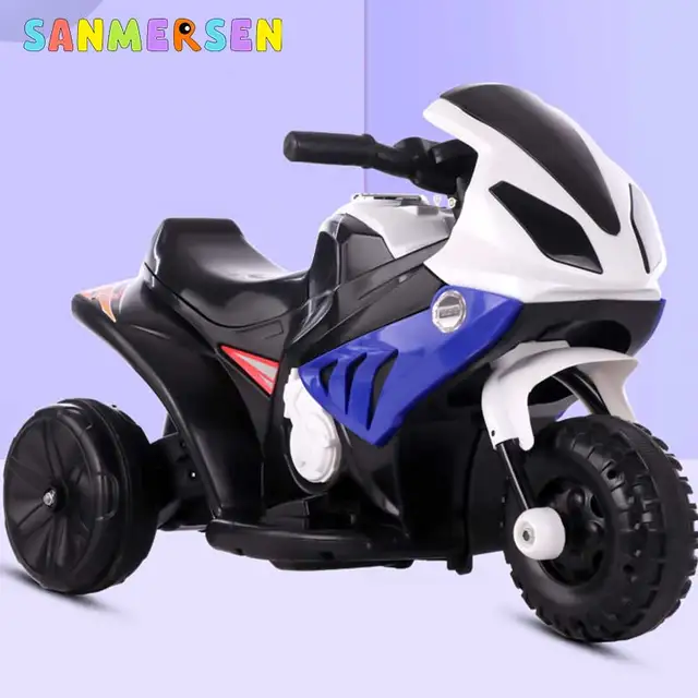 Children Electric Motorcycle Tricycle Off-road Charging Motorcar With Microphone Music Lighting Baby Three Wheels Ride On Cars 3