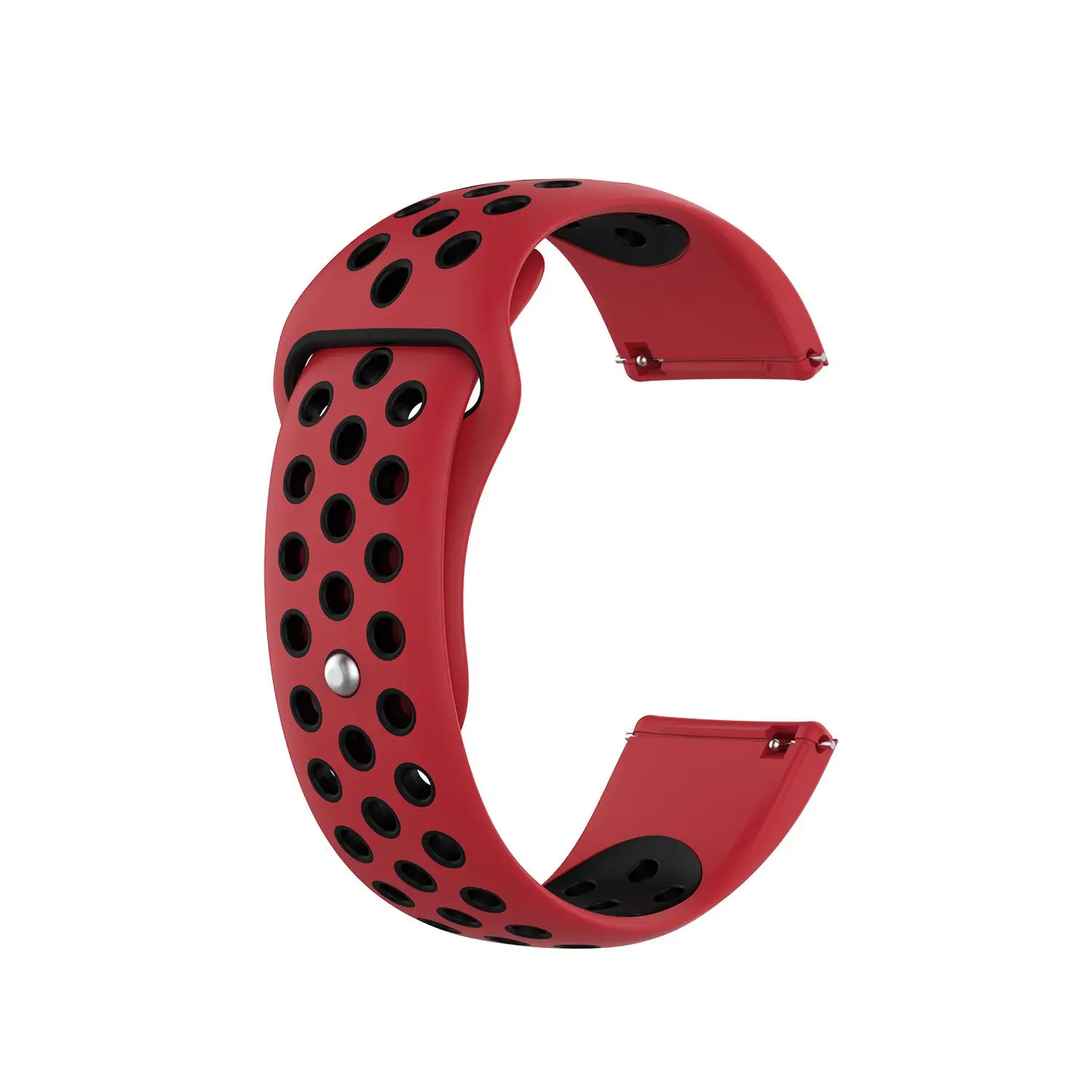 08 red black Новинка для Fitbit Versa 2/lite/класс серии Силиконовый браслет с круглым отверстием без разделения ремешок на запястье замена Смарт-часы спортивный ремешок - Цвет: 08 red black