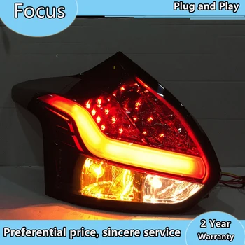 

For Focus 3 LED Strip Tail Lamp For FORD Hatchback Taillights Rear Lamps 2012 2013 2014 Year Red White Color
