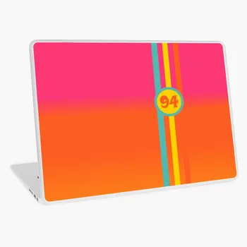 

Vertical line number 94 pink red yellow gradient laptop skin sticker 13 14 15 17 inch for MacBook HP Acer Dell ASUS Lenovo