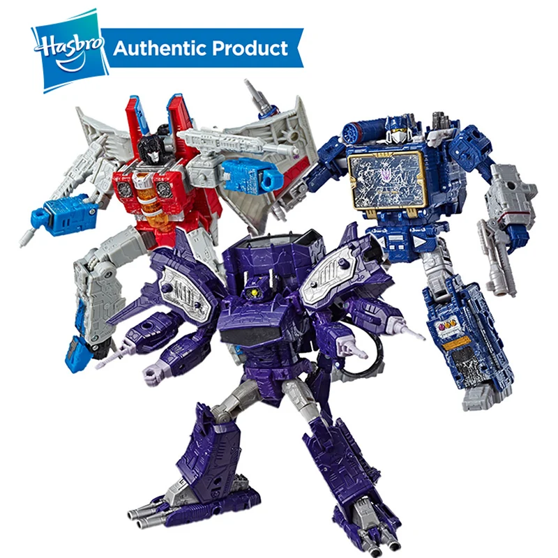 Hasbro Трансформеры Siege War для Cybertron Voyager WFC-S24 Decepticons Старскрим Soundwave Модель Детские Подарочные игрушки Фигурки