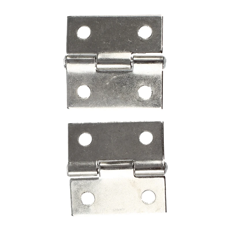 

2 Pcs Gray Metal 1" Small Butt Hinge for Cabinet Drawer