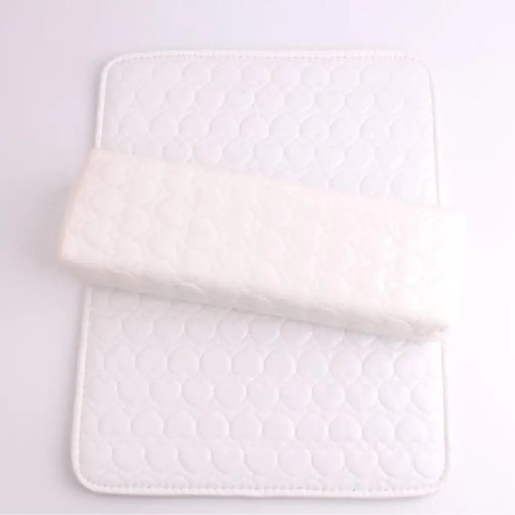 2pcs/set Soft Rectangle Hand Cushion Nail Art UV Gel Polish Manicure Care Salon Hand Rest Pillow Pad Set