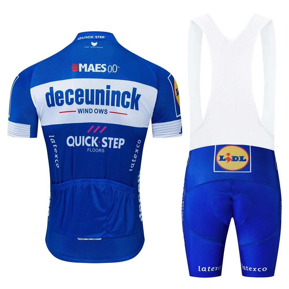 Синий одежда для команды велосипедистов быстросохнущая велосипед для мужчин одежда летняя quick Step pro велосипедные майки 9D Велоспорт гелиевая Подушка Шорты набор