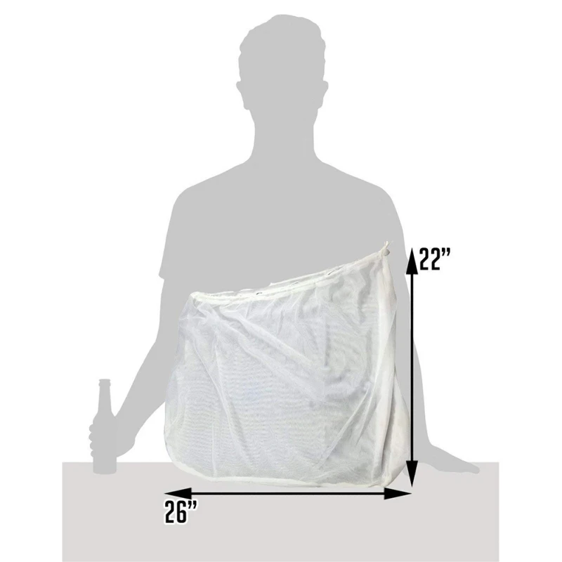 Бытовой кухонный фильтр мешок фрукты Drawstring Repeatable очень большой мешок фильтра еды